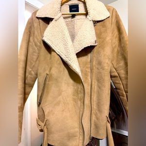 Used Forever 21 light weight shearling jacket